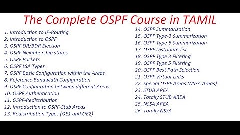 OSPF - The Complete OSPF Course || [TAMIL]