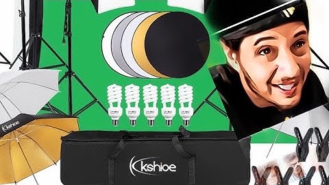 Kshoioe Studio Lighting Kit with Backdrops.  SETUP and REVIEW