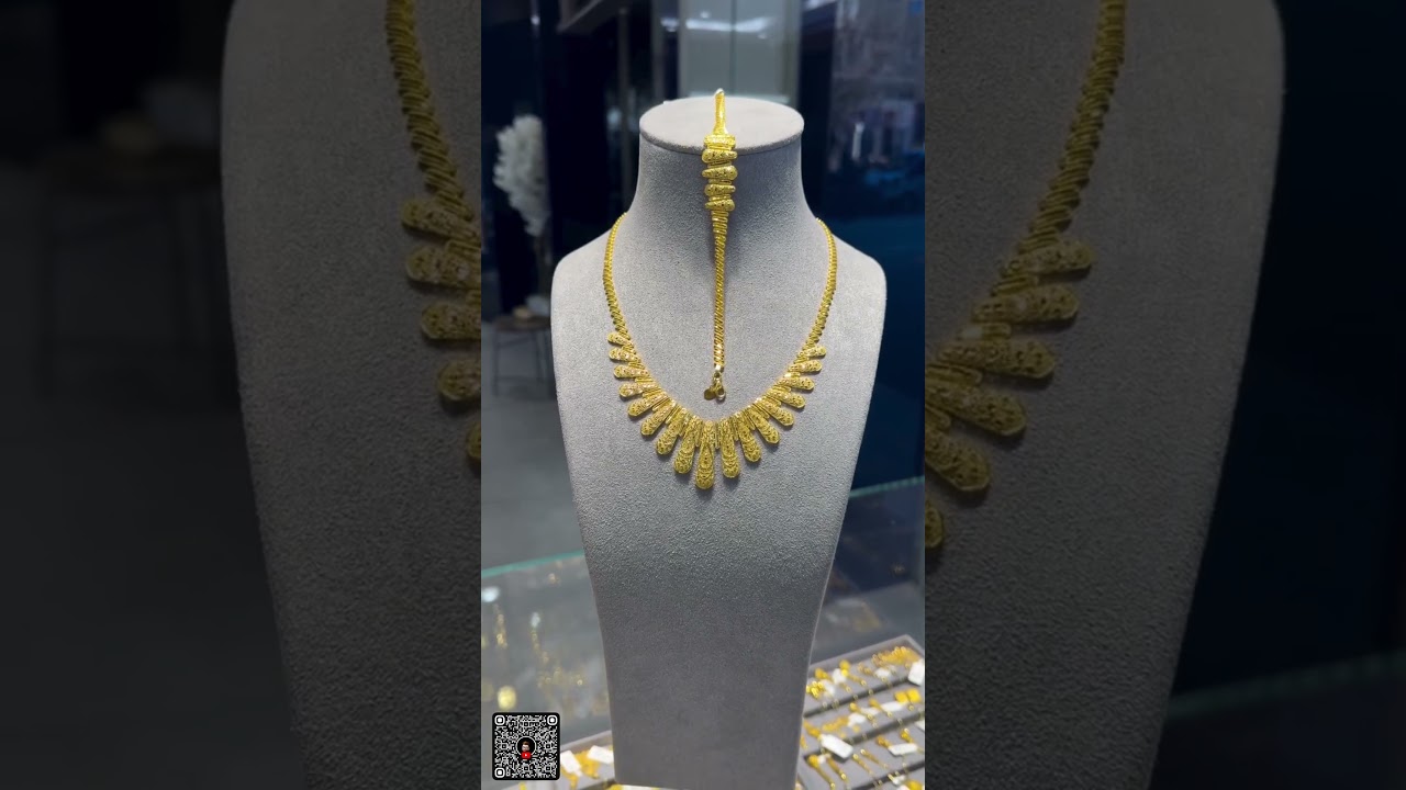 Stunning 22kt Turkish Gold Jewelry Set: Necklace, Bracelet & Ring!