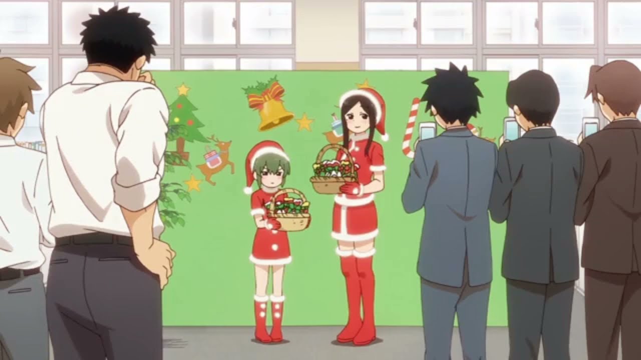 Igarashi and Sakurai in Santa outfits