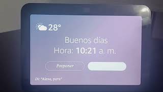 Amazon Echo Show 8 Alarma ⏰️