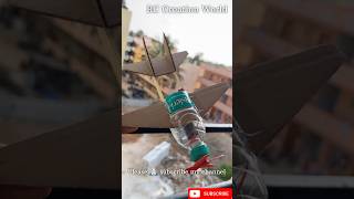 Homemade remote control airplane 😱 #viral #diy #shorts #ytshorts #experiment #airplane #project #rc