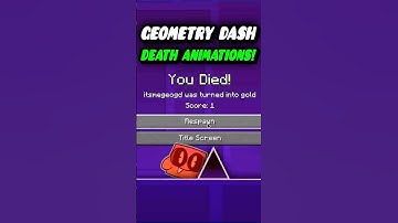 Geometry Dash maar dan met gekke doodsanimaties! #geometrydash