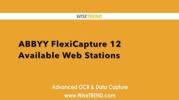 FlexiCapture 12 Available Web stations