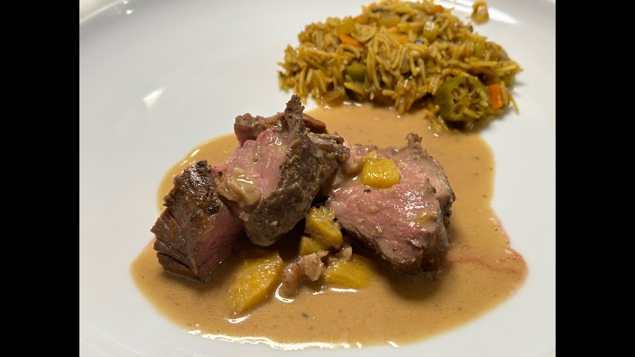 FILET DE VEAU, CUISSON SOUS VIDE, À L’ORANGE & NOIX / VEAL FILLET, SOUS