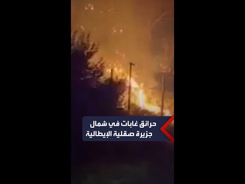 قتيلان في حرائق الغابات في جزيرة صقلية والسلطات تجلي مئات السياح