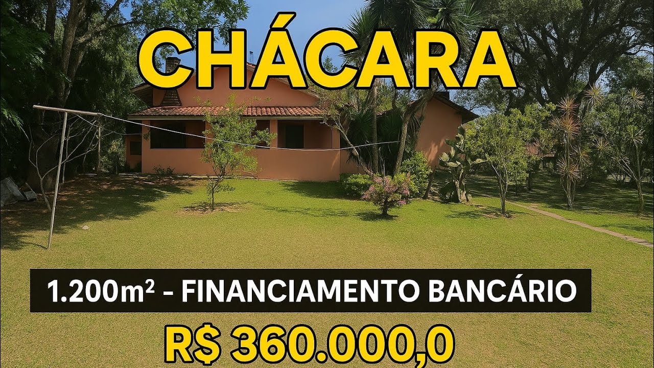 #303#✨ Chácara dos Sonhos! 1.200m² com Financiamento Bancário — Apenas R$ 360.000,00!