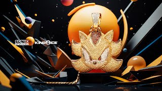 Sonic the Hedgehog x King Ice Jewelry | Super Sonic, Rouge, Grind Shoe & Super Shadow Pendants