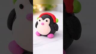 Cute Clay Penguin 🐧 | Satisfying Mini Clay Art #Shorts