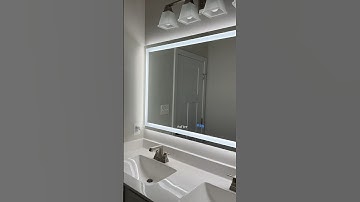 Mirror Makeover  Install Ft Amorho. #bathroommirror #ledmirror #bathroommakeover #home #shorts