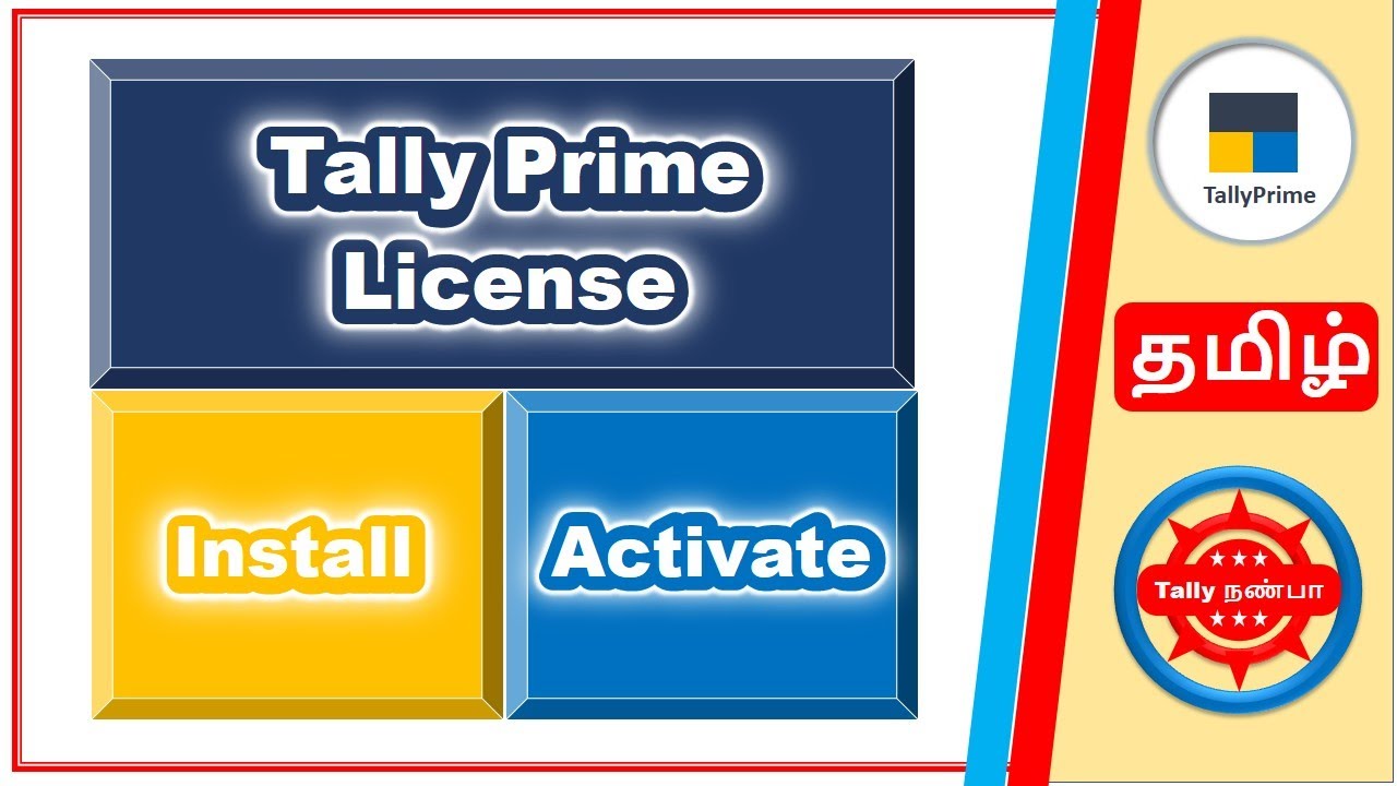 Tally Prime License Activation In Tamil Tally New Setup Installation 