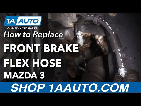 How to Replace Front Brake Flex Hose 03-09 Mazda 3