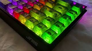 JINMS 68 Series: Carbon Fiber Keycaps + Vibrant RGB Lighting