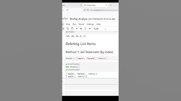 Updating and Deleting List Items in Python | Python List Tutorial with Examples #python #short