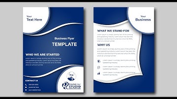 CorelDRAW | marketing | Corporate Business Flyer Template Designتصميم فلاير