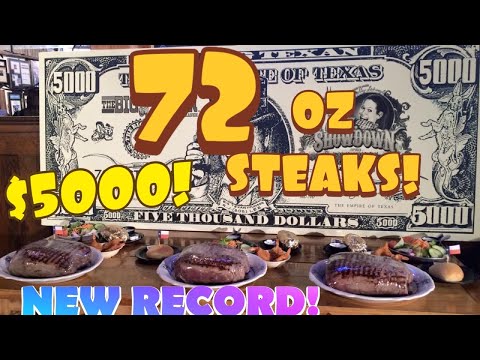 * OFFICIAL Molly Schuyler at the Big Texan vs 3 -72oz steak meals 20 minutes flat!*