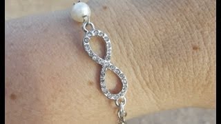 DIY:Easy Infinity Bracelet with Pearl