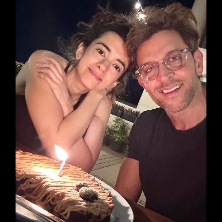 Hrithik Roshan & his Girlfriend Saba Azad 4th Anniversary Celebration Photos