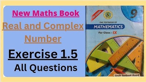 Class 9 New Maths Edition Exercise 1.5 all Questions  #mathssindhboard  #class9maths # mathsnewbook
