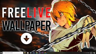 HOW TO MAKE FREE LIVE WALLPAPER [Kurapika Chains] screenshot 1