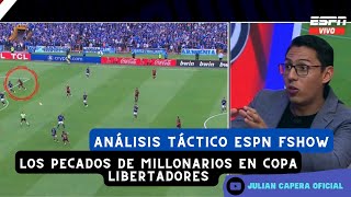 🚨Ⓜ️🔀 LOS PECADOS DE MILLONARIOS EN LA COPA LIBERTADORES: ANÁLISIS TÁCTICO EN ESPN FSHOW.