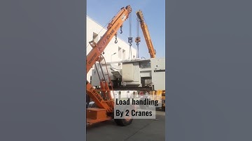 Load Handling by 2 cranes || Safety while handling load by cranes.