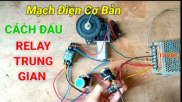 Cách đấu rơ le trung gian, mạch điện cơ bản