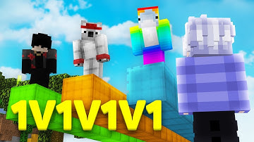 Bedwars 1v1v1v1 vs Favorce, TheLaSteve & Kysiek1234