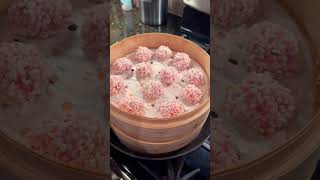 Making pearl meatballs for Chinese New Year’s Eve. Happy Lunar New Year 🧨🧨珍珠丸子，龙年大吉！