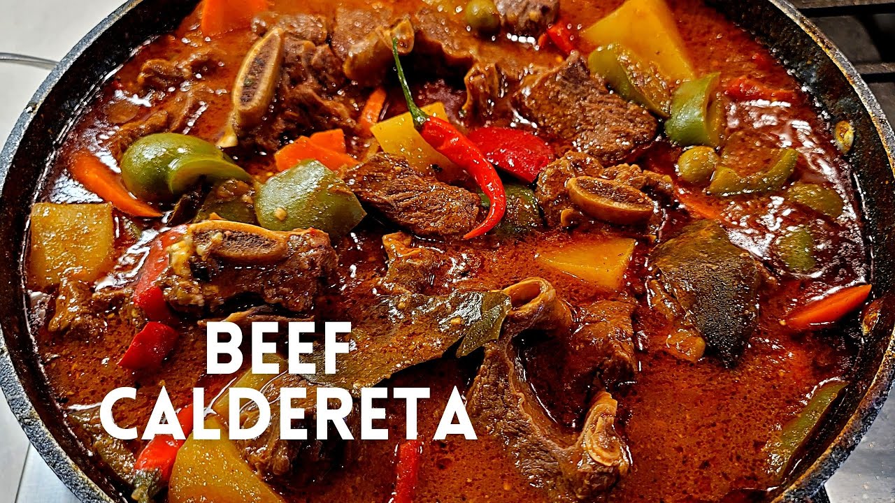 BEEF CALDERETA KALDERETA Beef Short Ribs Stew YouTube