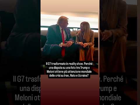 Video Meloni replica a Trump sulla foto: la diplomazia si riduce a gossip e spettacolo del potere
