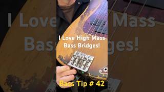 Bass Tip 43 Bass Replacement Bridges High Mass bass bridge Badass Hipshot Fender Himass #bassguitars