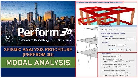 7. An Introduction to Perform 3D: MODAL ANALYSIS