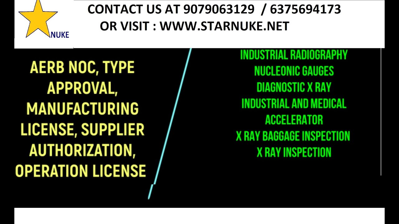 AERB NOC TYPE APPROVAL   Compliance Regulatory Consulting Services  STAR NUKE