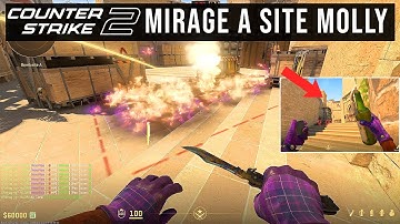 CS2 - How To Molotov Mirage A Sit Safely from CT Spawn (EASY TUTORIAL)