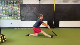 Stick Mobility Kneeling Hip Hinge & Hamstring Stretch with Internal & External Hip Rotation
