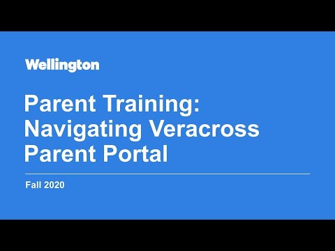Wellington Parent Training: Navigating Veracross Parent Portal - YouTube