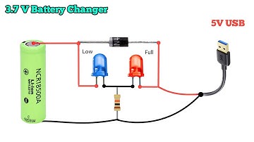 3.7 Volt  Lithium - ion Battery  Changer  Circuit How to make 3.7v battery charger circuit