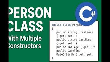 C# Tutorial – Person Class with Multiple Constructors (Beginner Friendly OOP Example)