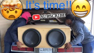 Box chevy TRUNK doing its thing✊🦍(American BASS in the trunk💪🏽)