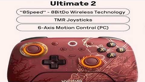 8BitDo Ultimate 2 Wireless Gaming Controller for PC & Android with TMR Joysticks, Motion Control - W