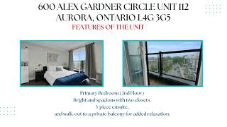 FLYER - 600 Alex Gardner Circle, Unit 112 | Aurora, ON