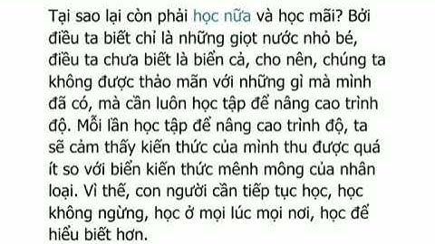 Học học nữa học mãi nghĩa là gì năm 2024