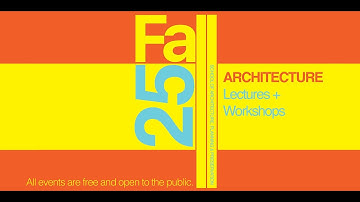 Fall 2025 Architecture Lecture Series: Frankie Lim