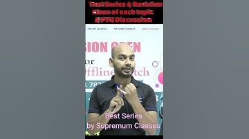 Join Best test Series | Live Revision Class By Supremum Classes | Best Exam Strategy By Shashi Sir