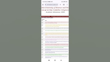 CUSAT REAL TIME REGISTRATION STARTED #CUSAT latest news