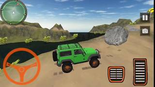 Offroad jeep driving & racing stunts - android gameplay screenshot 4