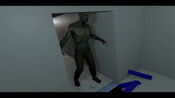 HTC Vive - Unity Test 1 - Zombie barrier break