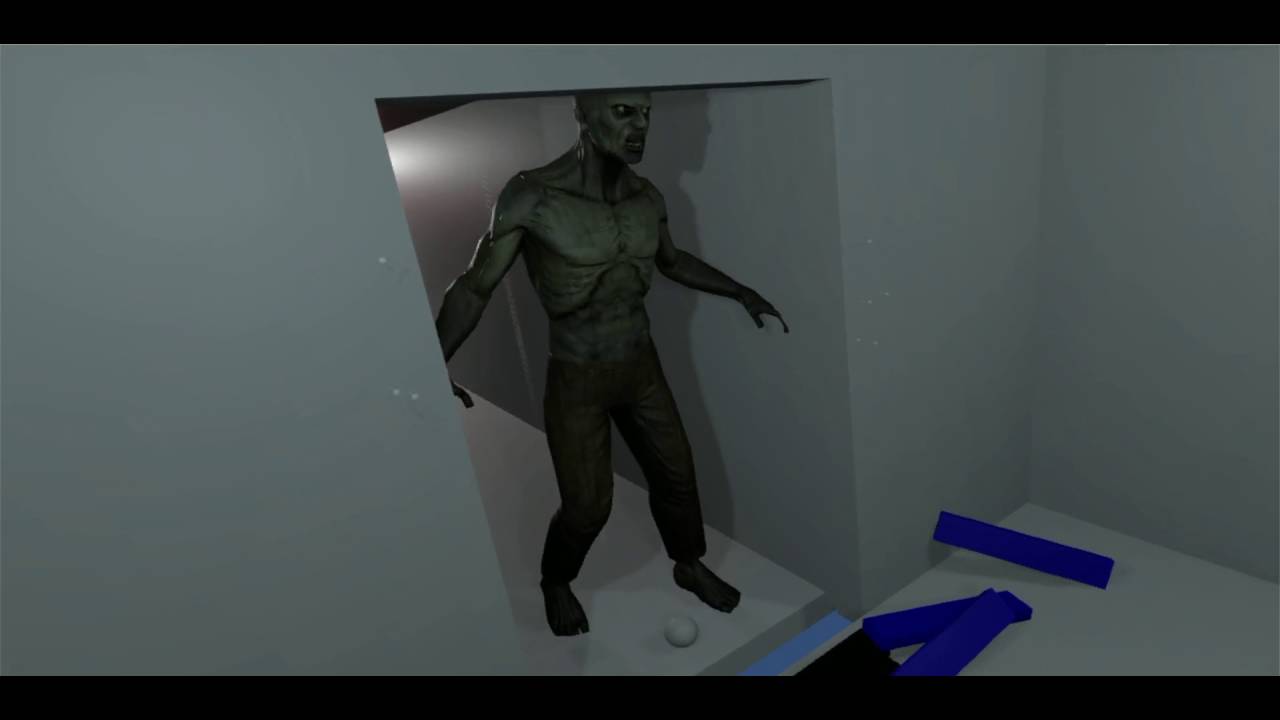 HTC Vive - Unity Test 1 - Zombie barrier break - YouTube