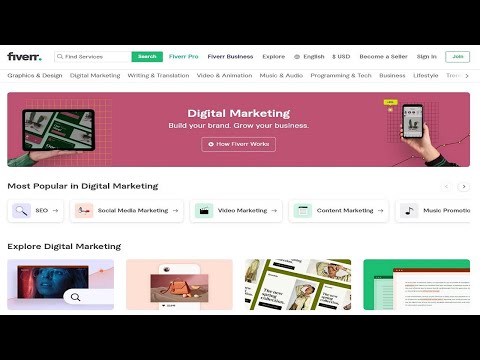 Digital Marketing category page create - Best Fiverr Clone Script | On Demand Marketplace